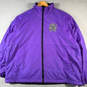 Vintage NBA‎ Sacramento Kings Purple Reversible Jacket Mens XL NBA Licensed